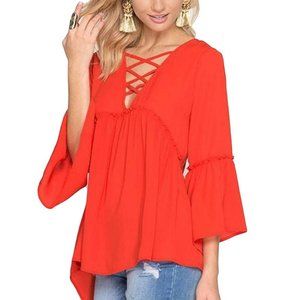 Silk Baby Doll Top